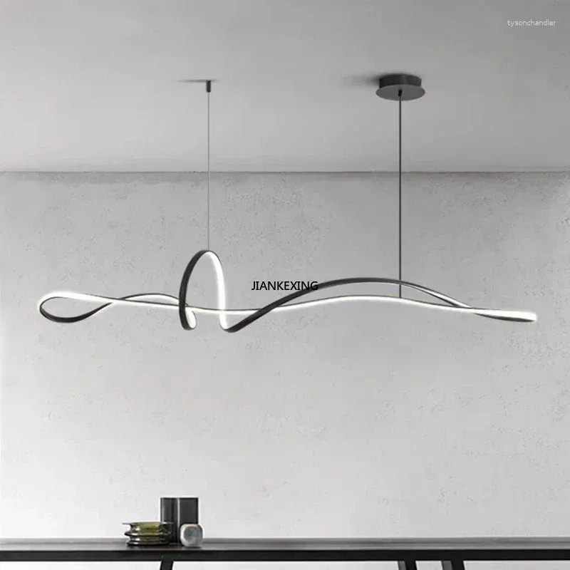Hänglampor minimalistiska LED -lampor stilfulla för mats vardagsrum köksbordet ljuskrona husdekor hängande fixtur