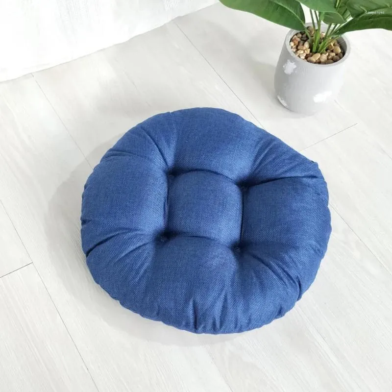 Pillow Teal Pillowcases Round Cotton And Linen Style Meditation Chair 40 40cm Indoor Decorative Pillows