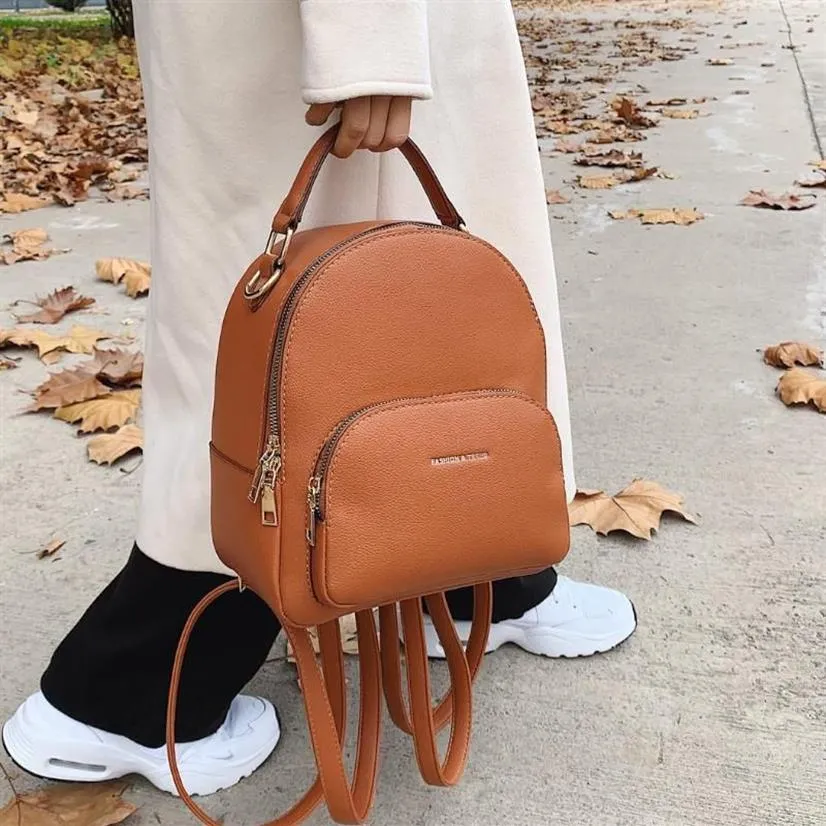 Mochila estilo mini designer de couro bonito back pack mulheres pequenas mochilas para mujer viagem bagpack moda sacos for271b