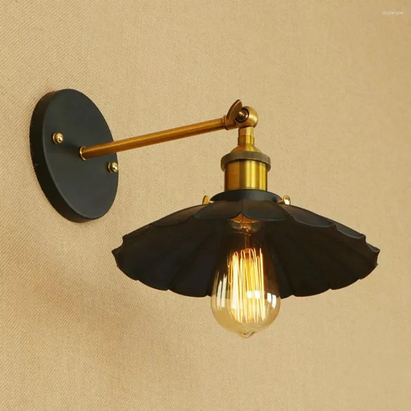 Lámpara de pared Solar Luces navideñas al aire libre Hogar Vintage Interior e industrial Aplique Metal C9 Cool