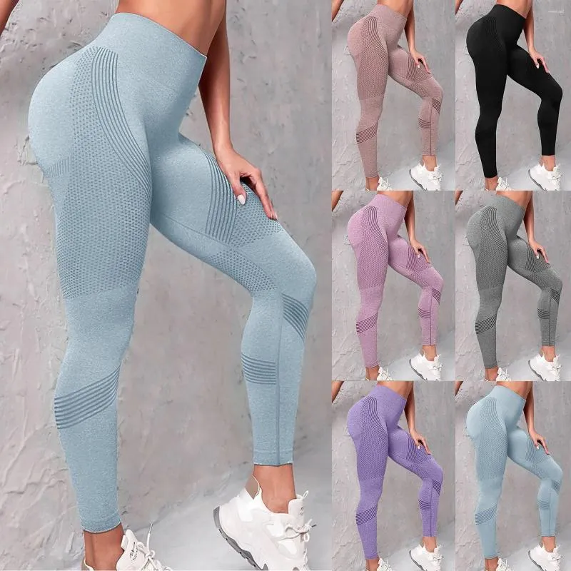 Pantaloni da donna spessi a vita alta Yoga con tasche Leggings da corsa per allenamento per donne Petite