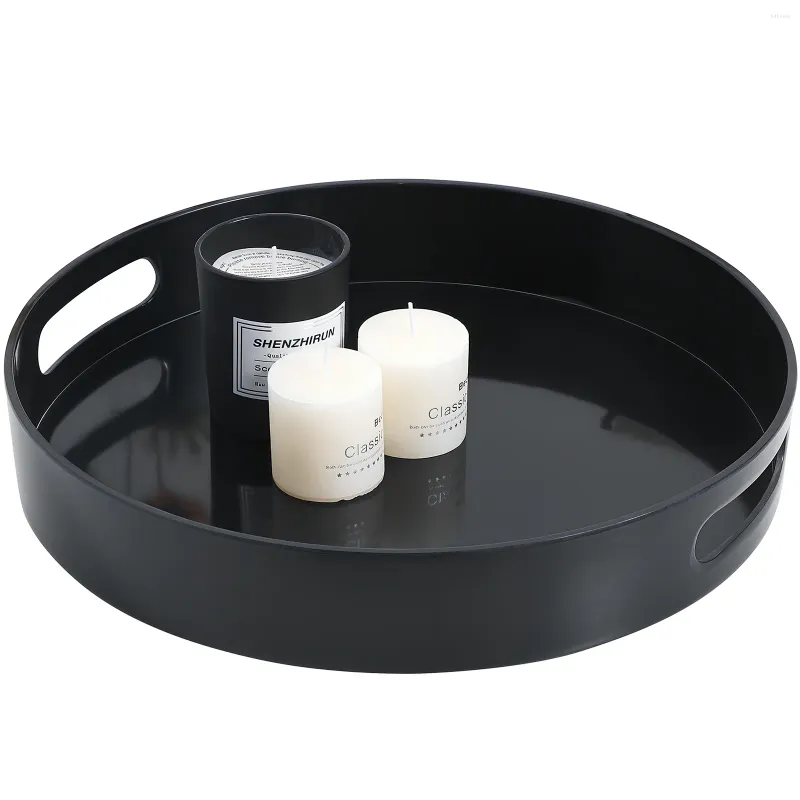 Flatware Sets Decorative Tray Coffee Table Round Melamine Trays With Handles Plastic Home For Centerpiece Circle