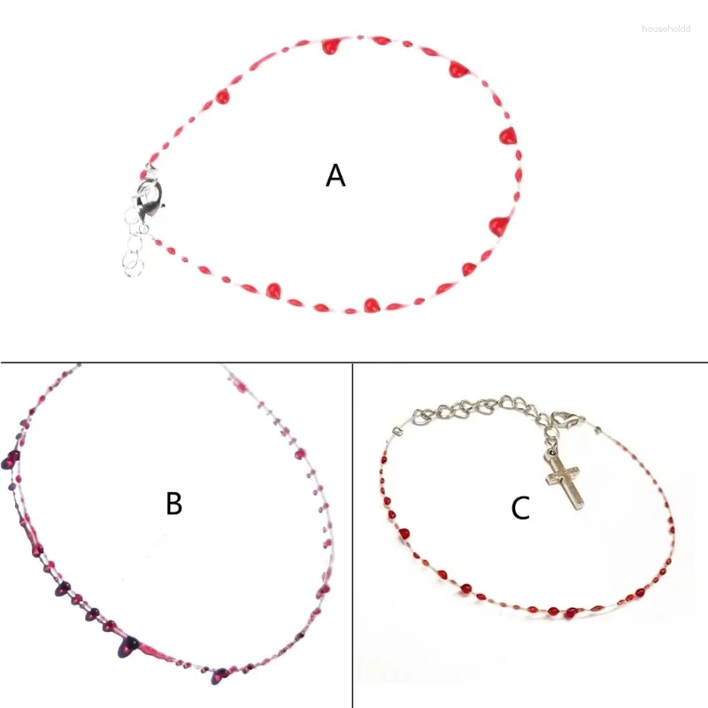 Choker Blood Drop smycken armband/halsbandskedja halsband/armband legering material halloween för man kvinna