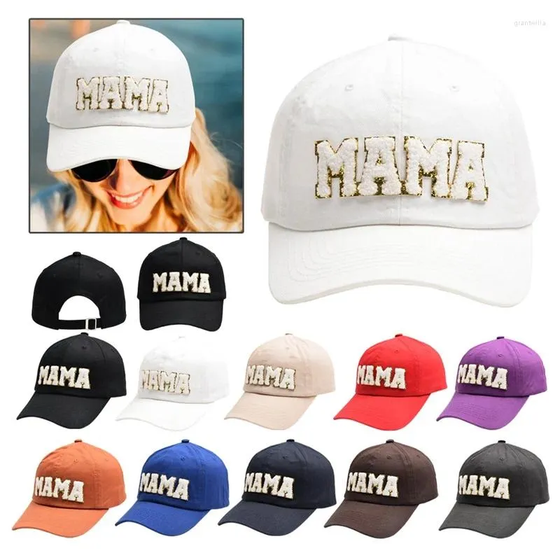 Casquettes de balle lettre broderie maman réglable femmes casquette de Baseball printemps automne Protection solaire en plein air papa chapeau Snapback