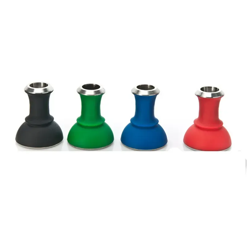 Arab Metal Silicone Hookahs Shisha Bowl 77mm Wholesale Export Silicone Bowl röktillbehör med presentförpackning gratis frakt ll