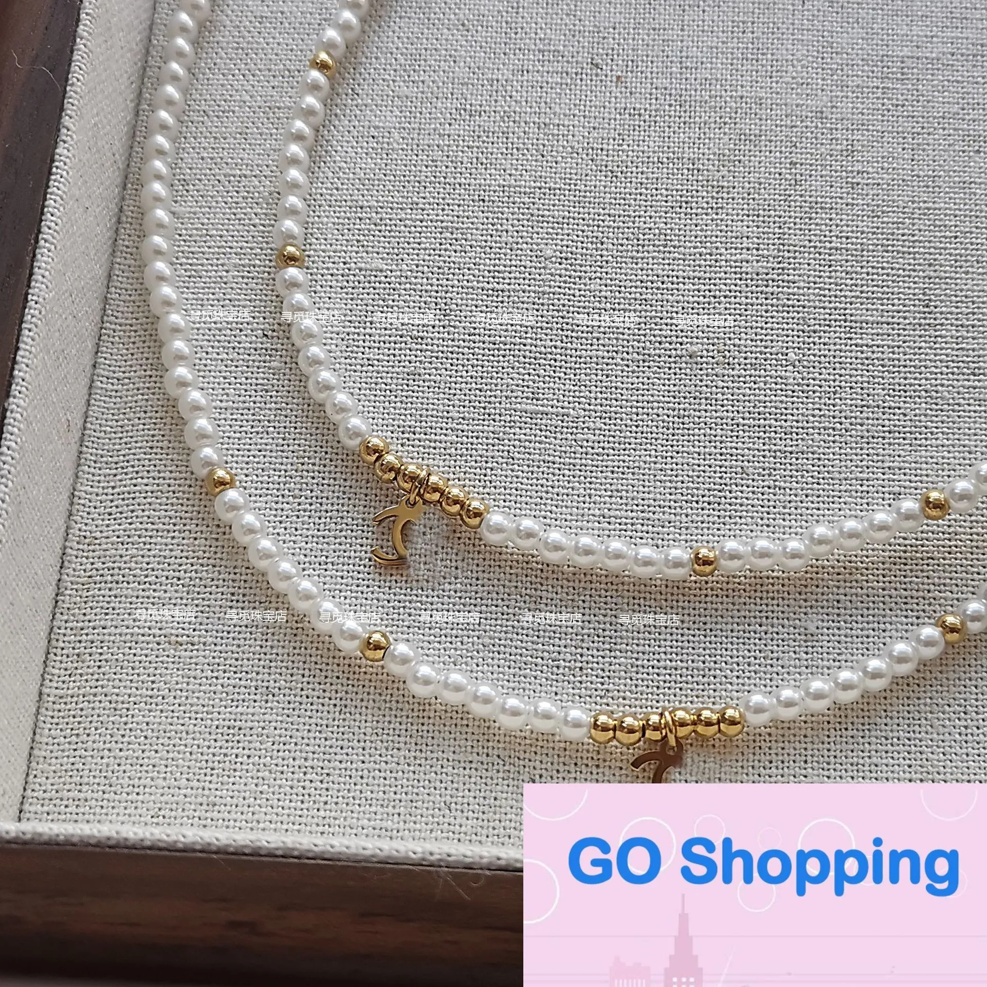 Collier de perles privées assorti avec tout, élégant, doux, Design sans décoloration, collier mi-ancien, vente en gros