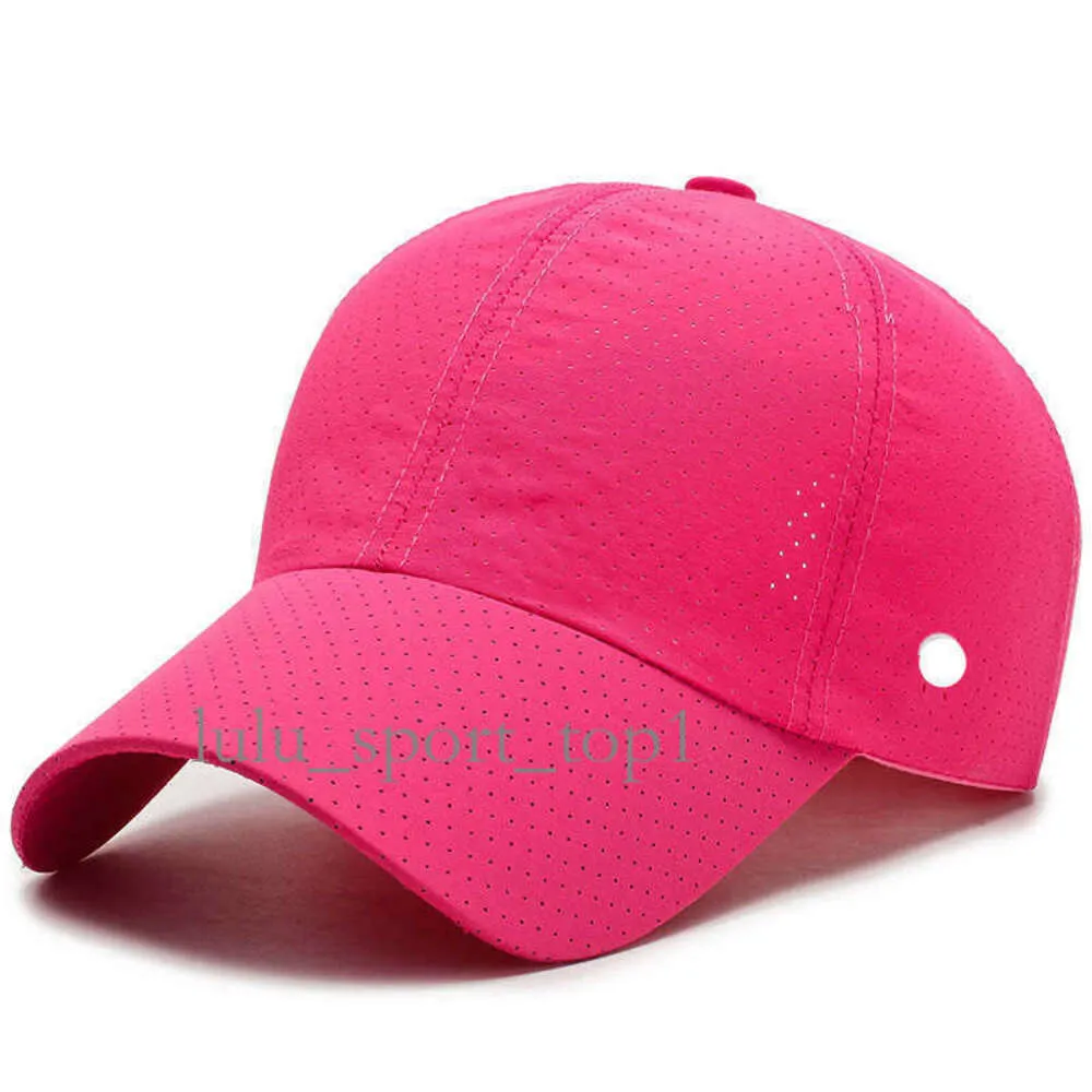 Lulu Cap Ll Cappelli da baseball da esterno Visiere da yoga Berretti da baseball Tela Piccolo foro Tempo libero Moda traspirante Cappello da sole per berretto sportivo Strapback Lulus Cap 421