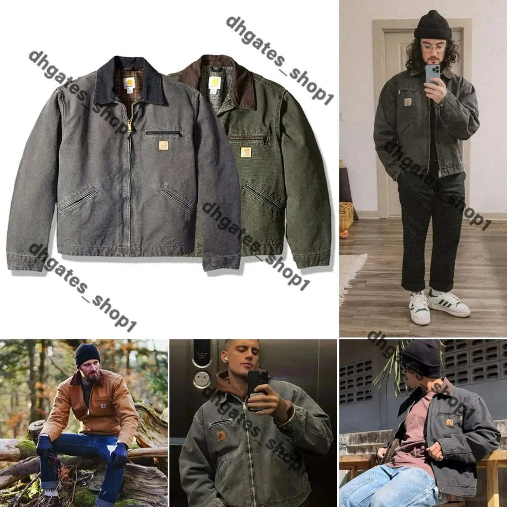 carhartts ceket carharrt tasarımcı erkek ceket kapüşonlu palto ceket yaka boyun yün giysileri kapüşonlu dış giyim yastıklı katlar hip hop yüksek kalite tanımsız carhatt 64