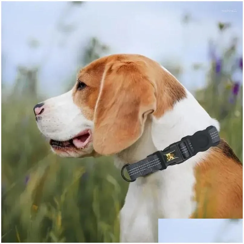 Hundhalsar Leases Dog Collage Pet GPS Tracking Collar Device Locator Kitten Cat Lätt justerbar kamera Drop Leverans DHFDU