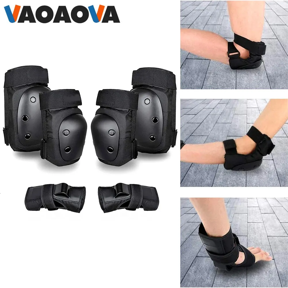 6Pcs/Set 6 In 1 Knee Pads Elbow Pads Wrist Guards Protective Gear Set for Kids/Adult