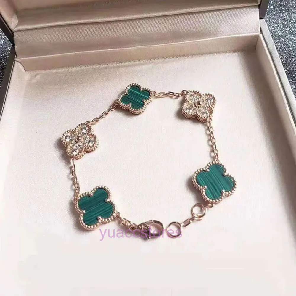 van clover bracelet 6 color bracelet designer 18k gold plated onyx shell women's mother of pearl wedding jewelry gifts wholesale