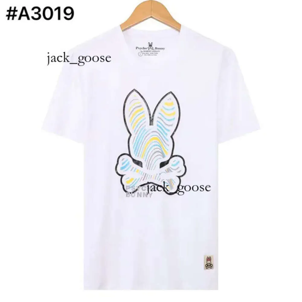 T-shirt da uomo Coniglio psicologico Coniglio Stampa Uomo Designer Teschio Coniglio Pazzo Coniglio psicologico Maglietta girocollo di alta qualità Physcho Bunny Psyco Bunny 364