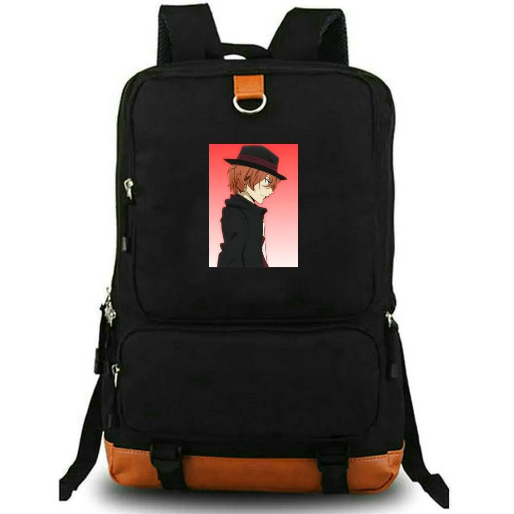 Nakahara Chuuya backgo bungo Stray Dogs Daypack Bag School Bag Cartoon Print Rucksack Leisure Schoolbag Bapt Back