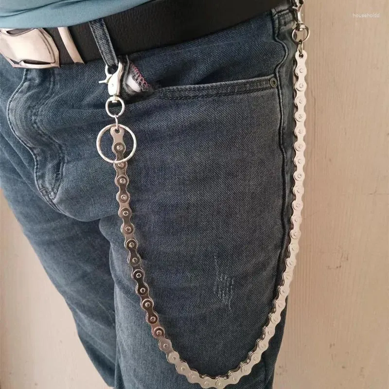 Keychains Punk Rock Unique Metal Minimalist Bicycle Chain For Men Women Trendy Hip Hop Waist Pants Jeans Skirt Jewelry