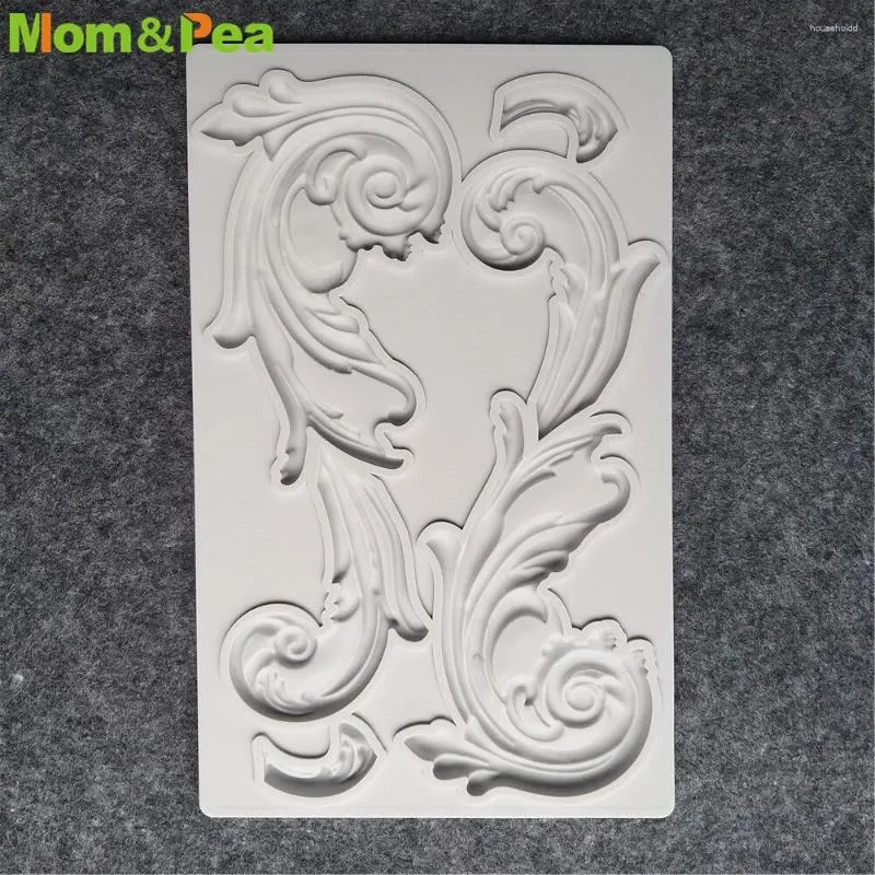 Moldes de cozimento MomPea GX247 Molde de silicone Decoração de bolo Fondant 3D Food Grade