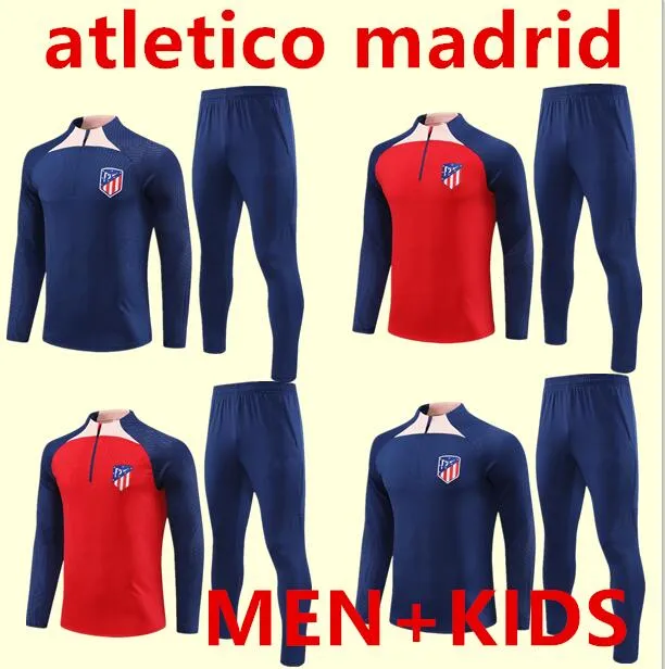 23/24 adultes hommes et enfants Madrid survêtement chandal futbol football costume d'entraînement 22/23 Atletico survêtements ensemble hommes camiseta de football veste