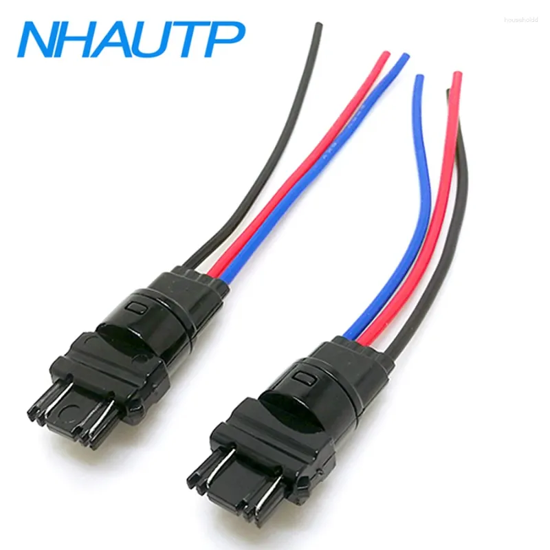 Système d'éclairage NHAUTP 1 paire T20 3156 3157 adaptateur prise mâle fil étendu P27 P27/7W connecteur de prise pour feu arrière de voiture