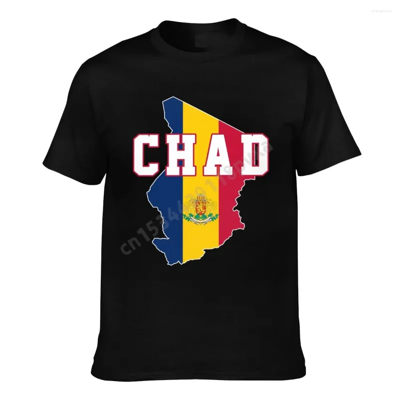 Men's T Shirts Chad Flag Chadian Country Map IT'S IN MY DNA Men Women T-shirt Boys Tees Shirt Hip Hop Tshirts XS-5XL Cotton