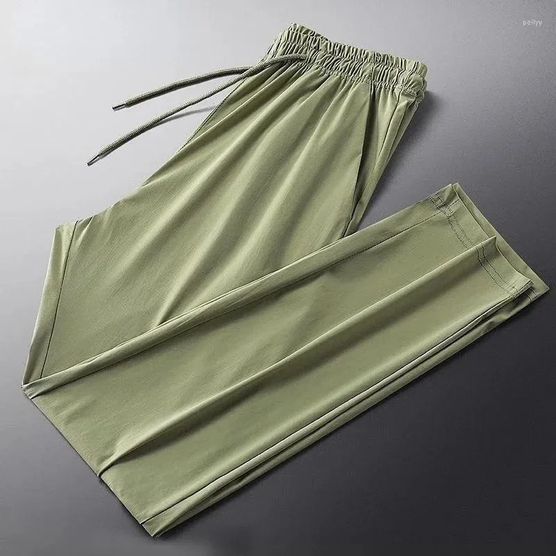 Men's Pants Ice Silk Nine Points Versatile Trend Fashion Casual Sports Footwear Summer Mens