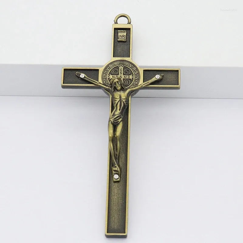 Colliers pendants Exorcisme Saint Benèdit crucifix croix religieuse Jésus-Christ Charmes pour collier Pièces de bijoux diy