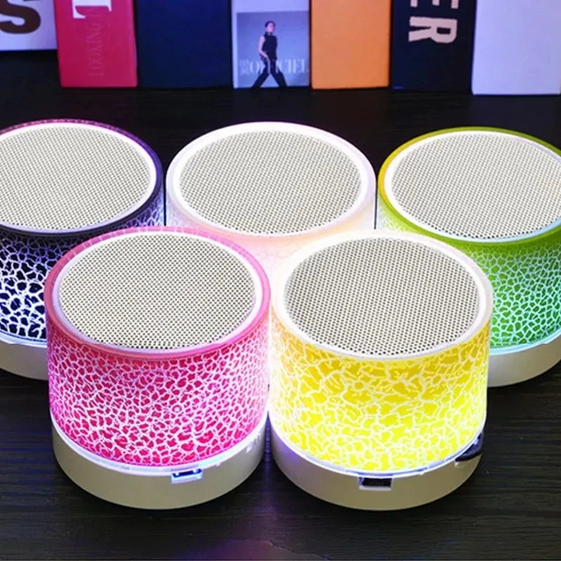 Portable Bluetooth Speaker Mini Wireless Speaker Colorful LED TF Card USB Subwoofer MP3 Music Sound Column For All Smartphones