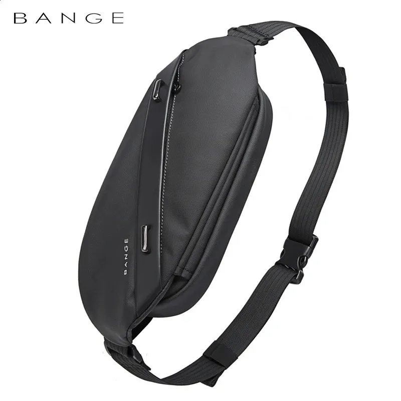 Bange Big Capacity Waterproof Multifunction Crossbody Bag Men Axel väska hane Sling Beståsar för midjebältet Matchning 240130