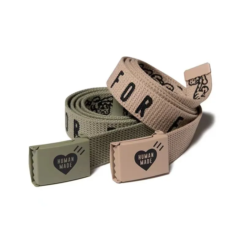 Designer Belt for Men Womens Canvas Waistband Outdoor sport casual Strap fashion green belts