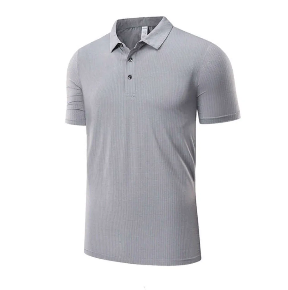 LULUS SPORTS MENS POLO SHIRTクイックドライスウェットワークアウトショートトップメンスリーブR275プラスサイズ5XLラグジュアリーブランドTシャツ45354