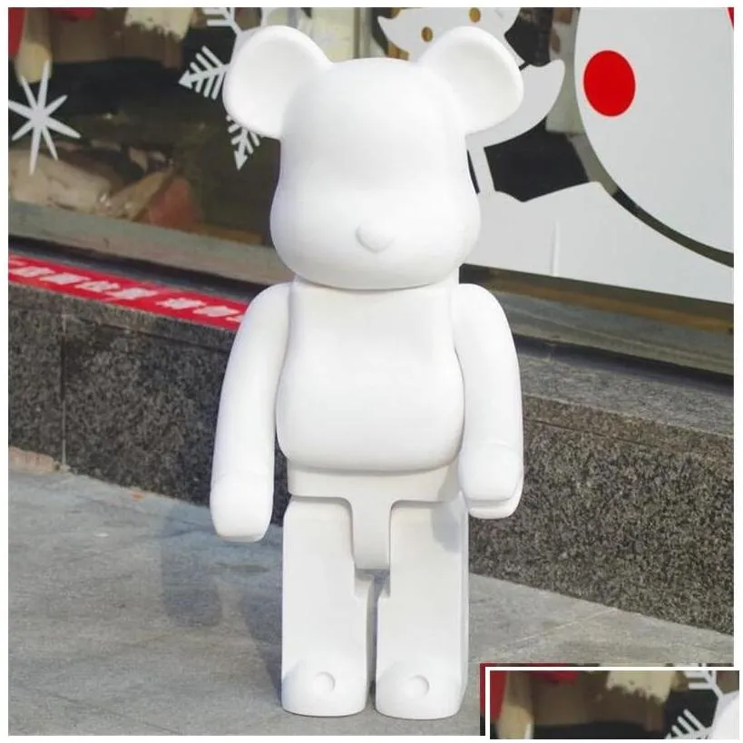 movie games est 1000% 70cm bearbrick evade glue black. white and red bear figures toy for collectors berbrick art work model decor