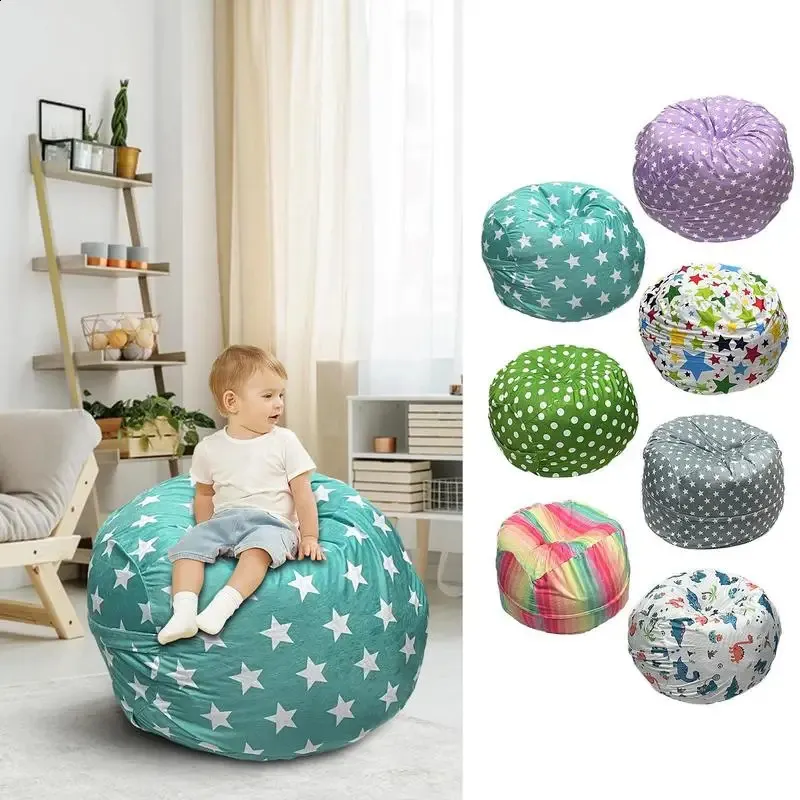 Housse de chaise de sac de haricots anti-éclaboussures housse de canapé paresseux siège de chaise longue Pouf bouffant canapé Tatami housse de sac de haricots en peluche 240118