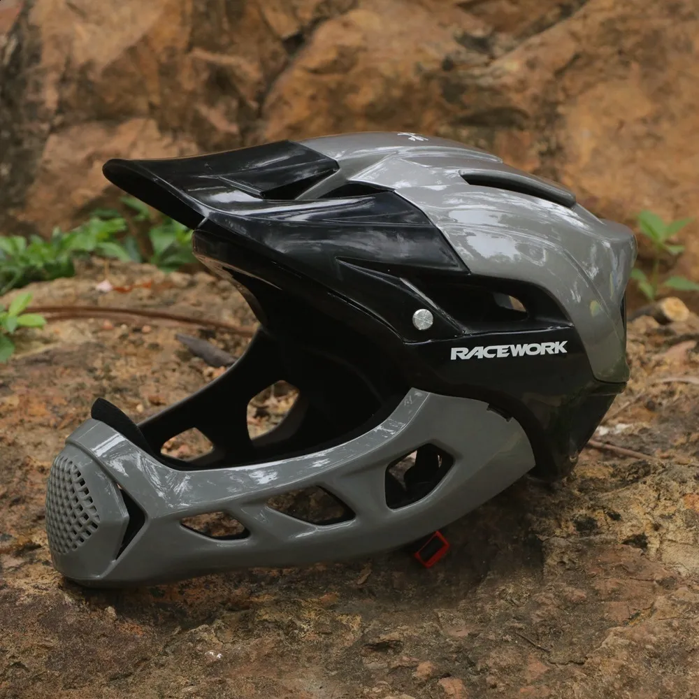 RACEWORK Bicycle Helmet for MTB Mountain Road Bike Adults Men Red with ...