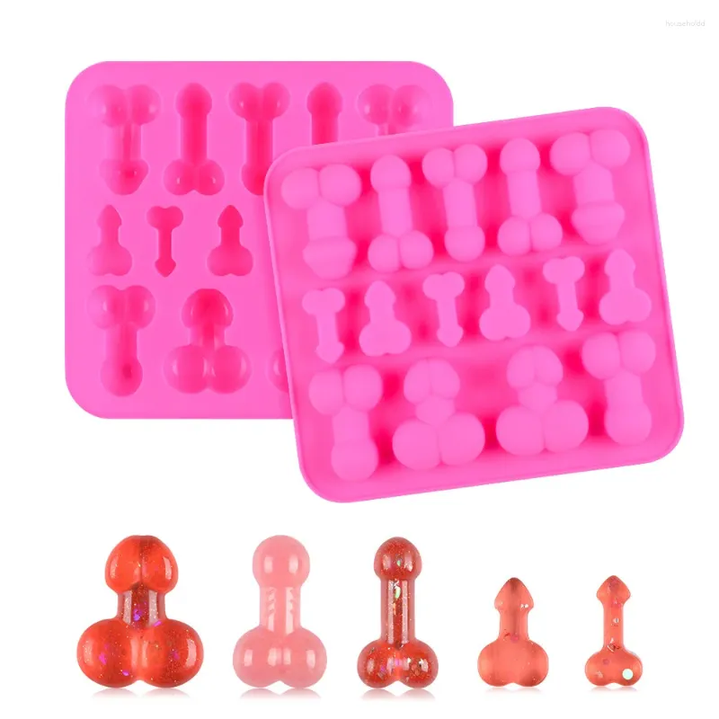 Ferramentas de cozimento SILIKOLOVE Molde de silicone engraçado para doces de goma Mini vela que faz a decoração do bolo Molde de doces de gelatina Acessório de padaria