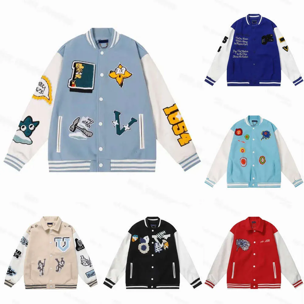 Viutonity Men's11 Coat Jacket Baseball Uniform EityMen Men Men Printed Letter Spring and Autumn Lightweight Loose970