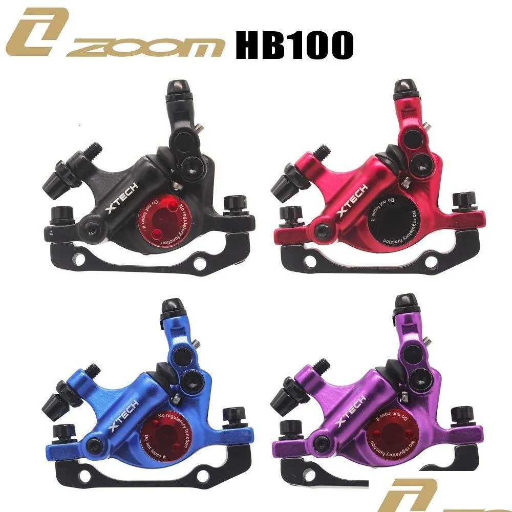 Bike Brakes Zoom Hb100 Mtb Line Pling Hydraic Disc Brake Calipers Front Rear 230619 Drop Delivery Otpwp