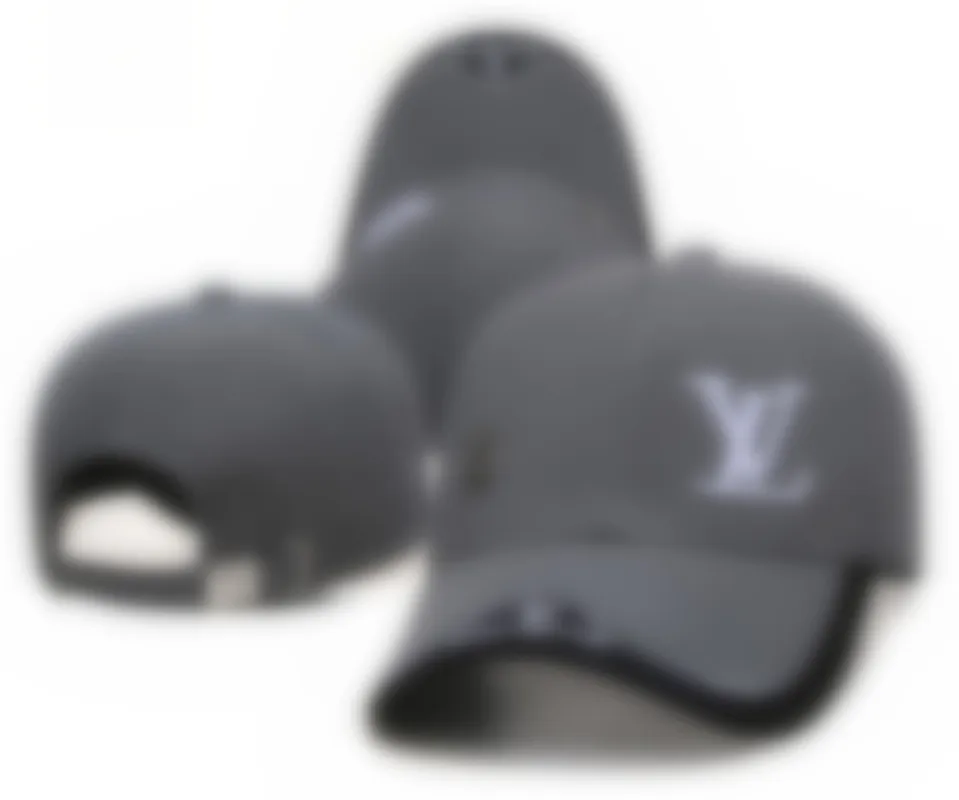 Klassisk högkvalitativ gata boll mössor mode baseball hattar män kvinnor lyxiga sportdesigner mössor justerbar fit hatt s-6 g-2
