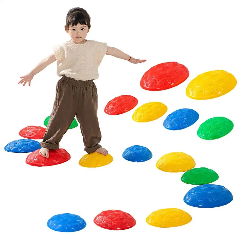 Montessori Turtle Shell Balance Stone Sensory Toys Kids Integration Training Outdoor Sports Party Activities Social Game 240202