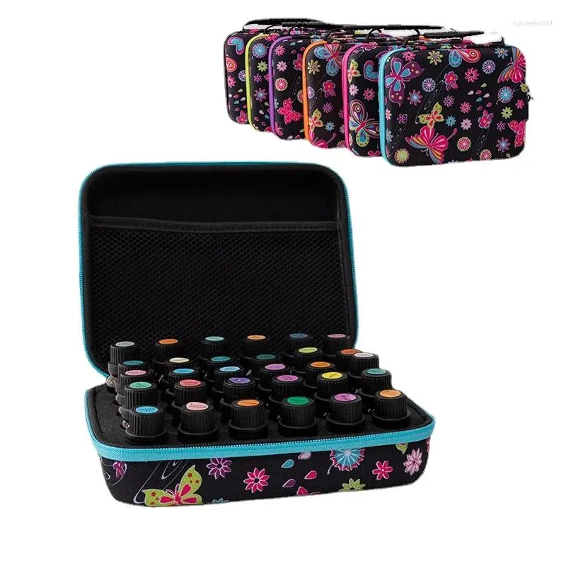 Förvaringspåsar Essential Oil Case för Doterra 30 slots 5 ml 10 ml 15 ml Butterfly Parfymarrangör Aromaterapi Bärande