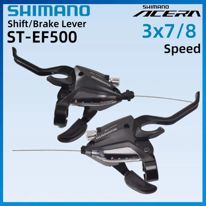 Bike Derailleurs Shimano ACERA ST-EF500 Shifter 3s 7s 8s EZ FIRE PLUS Brake Lever 21speed 24speed With Window MTB Cycling Part