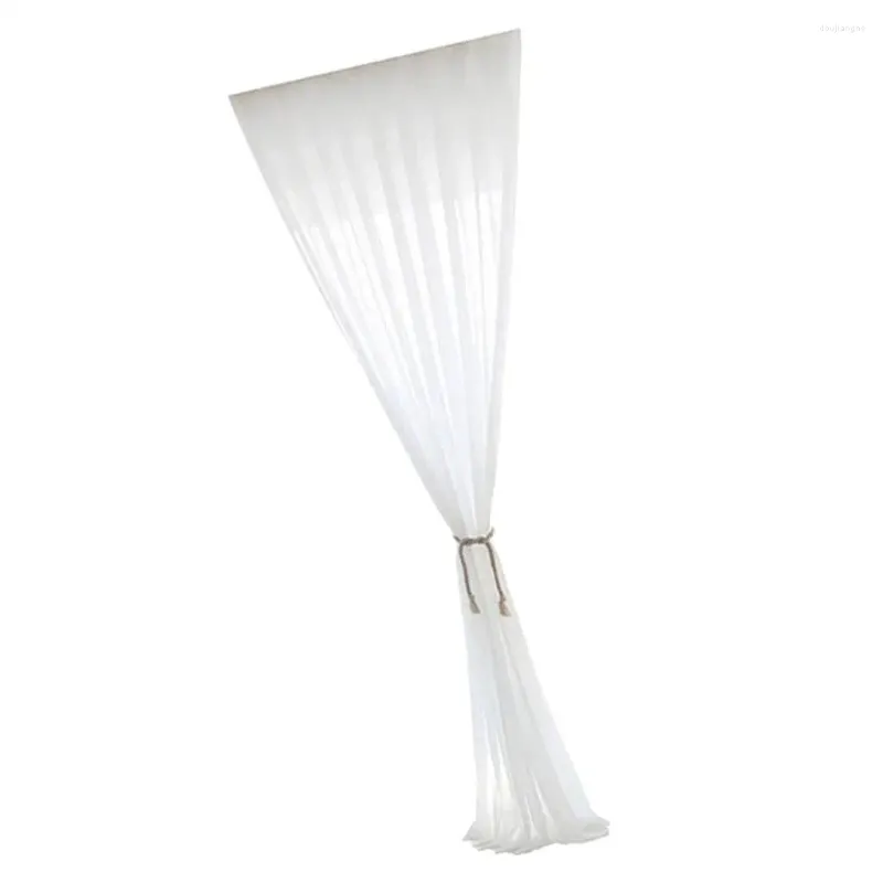 Curtain Chiffon Curtains Drape Panel - 1 Piece White 2 Sizes Avaliable