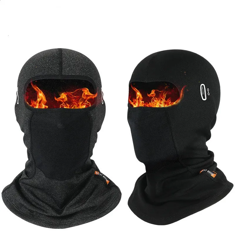 Écharpe de cyclisme hiver chapeau chaud respirant coupe-vent Sport cagoule masque bandana de cyclisme VTT vélo moto casque doublure casquette 240119