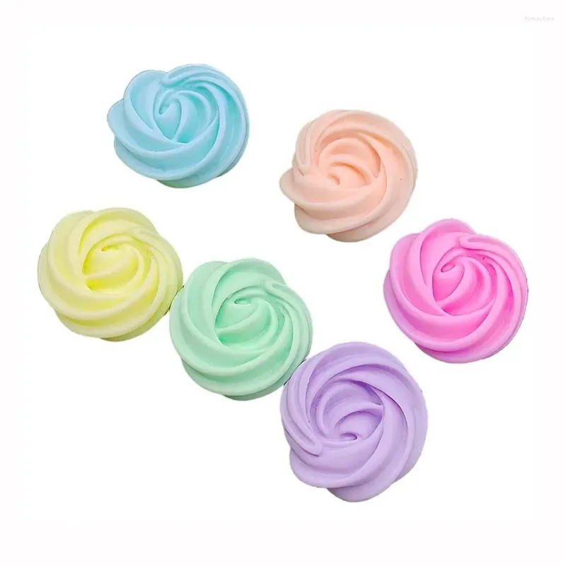 Fleurs décoratives 10/20/50pcs mignon Mini gâteau décor crème glacée dos plat résine Cabochons Scrapbooking bijoux à bricoler soi-même artisanat accessoire