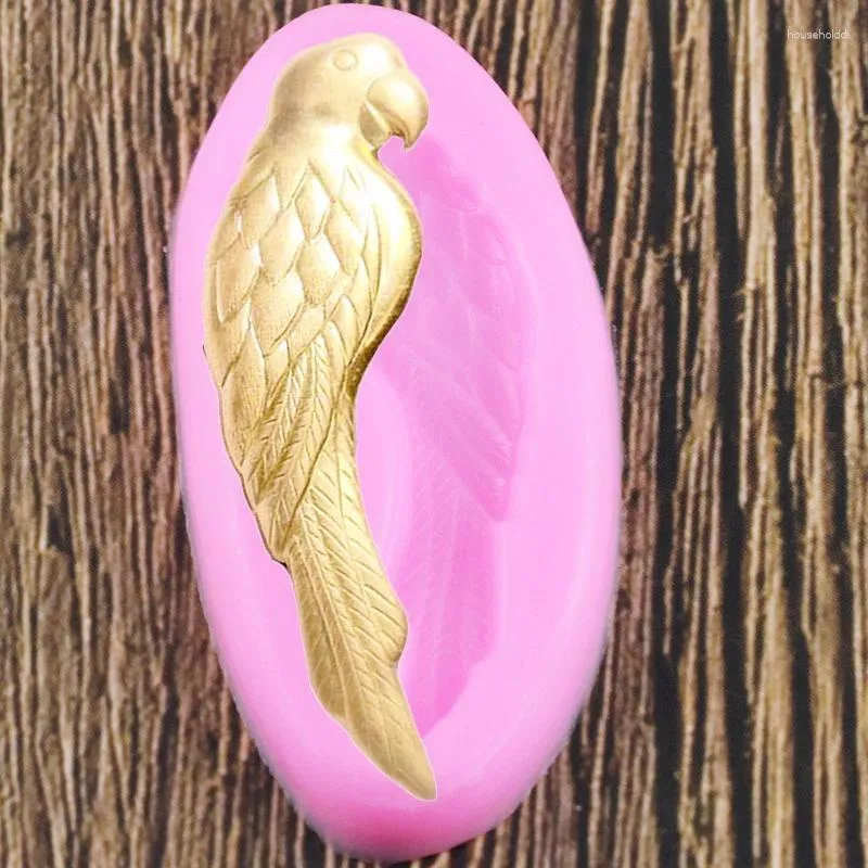Baking Moulds Parrot Bird Cake Silicone Mold Fondant Candy Chocolate Clay Mould Kitchen Sugarcraft Decorating Tools