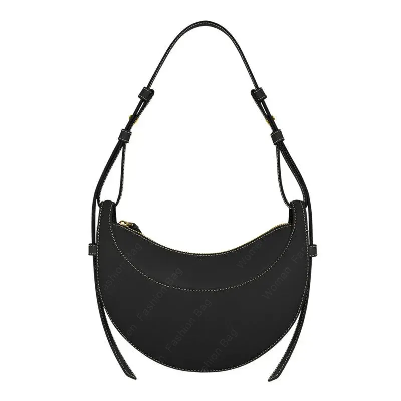 Numero Dix Half-Moon Bag Luxury Handväskor Väska Designer axelväskor i full korn texturerad smidig kalvläder tote lady crossbody väska hobo handväskor axelväska