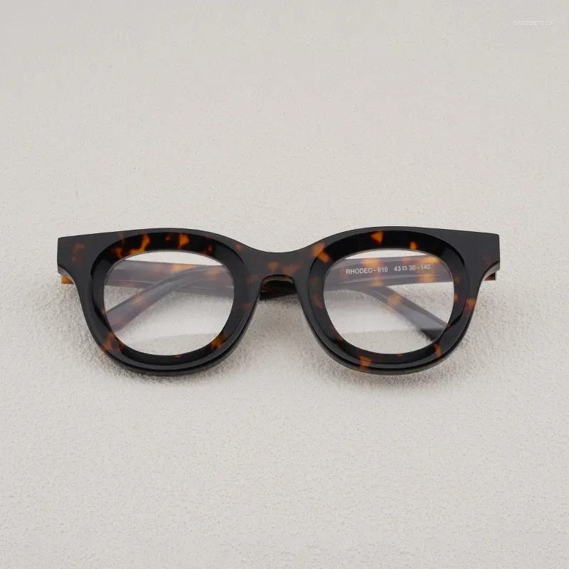 Sunglasses Frames Japanese Square Acetate Glasses High Quality Men Myopia Classical Handmade Eyeglasses Women Prescription Eyewear