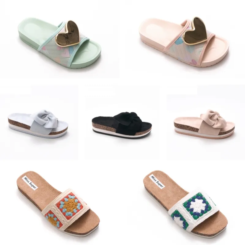 Rutschen Sandalen Hausschuhe Neue Gummi Designer Floral Brokat Frauen Männer Slipper Flache Böden Flip Flops Damen Mode Gestreiften Strand 171 s