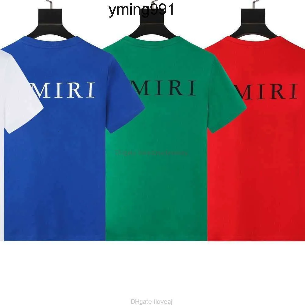 amiiri Fashion Brand amis imiri amari men women luxury designer amirl Clothing Tees Am Tshirt Fashion amirlies Minimalist Letter Printed Round am Neck Tshirt S II4N