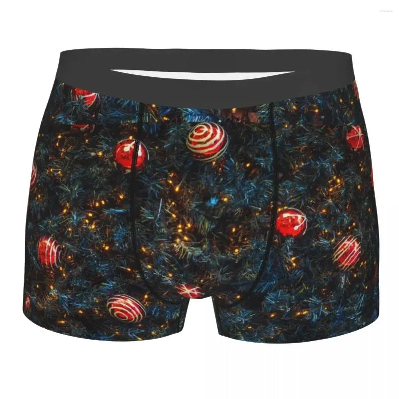 Unterhose Frohe Weihnachten Baum Männer Unterwäsche Jahr Boxershorts Höschen Lustig Weich Für Homme S-XXL