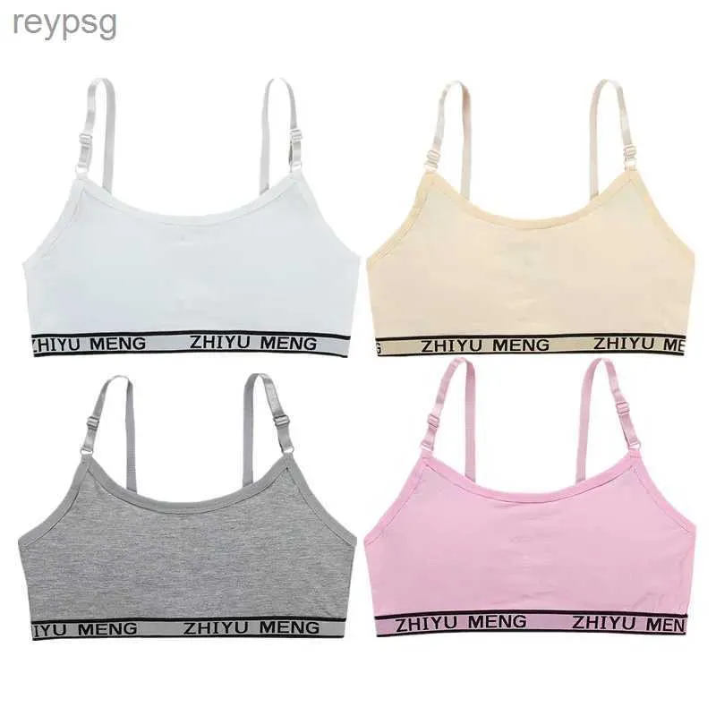 Bras Bras Girls Sports Bra Bielid Bielizna bezprzewodowa nastolatek uprawna dla 8-14Y YQ240203