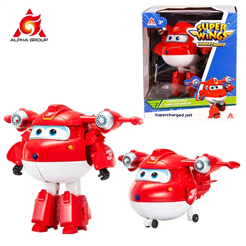 Super Wings Leo Transformable - Avion, Robot Et Voiture 3 En 1 - 12,7 Cm - Dès 3 Ans - Matériau ABS