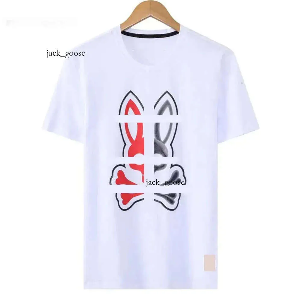 T-shirt da uomo con coniglietto psicologico T-shirt con stampa di coniglio T-shirt alla moda da uomo casual estiva a maniche corte T-shirt da donna Abbigliamento asiatico Psyco Bunny Physcho Bunny 575